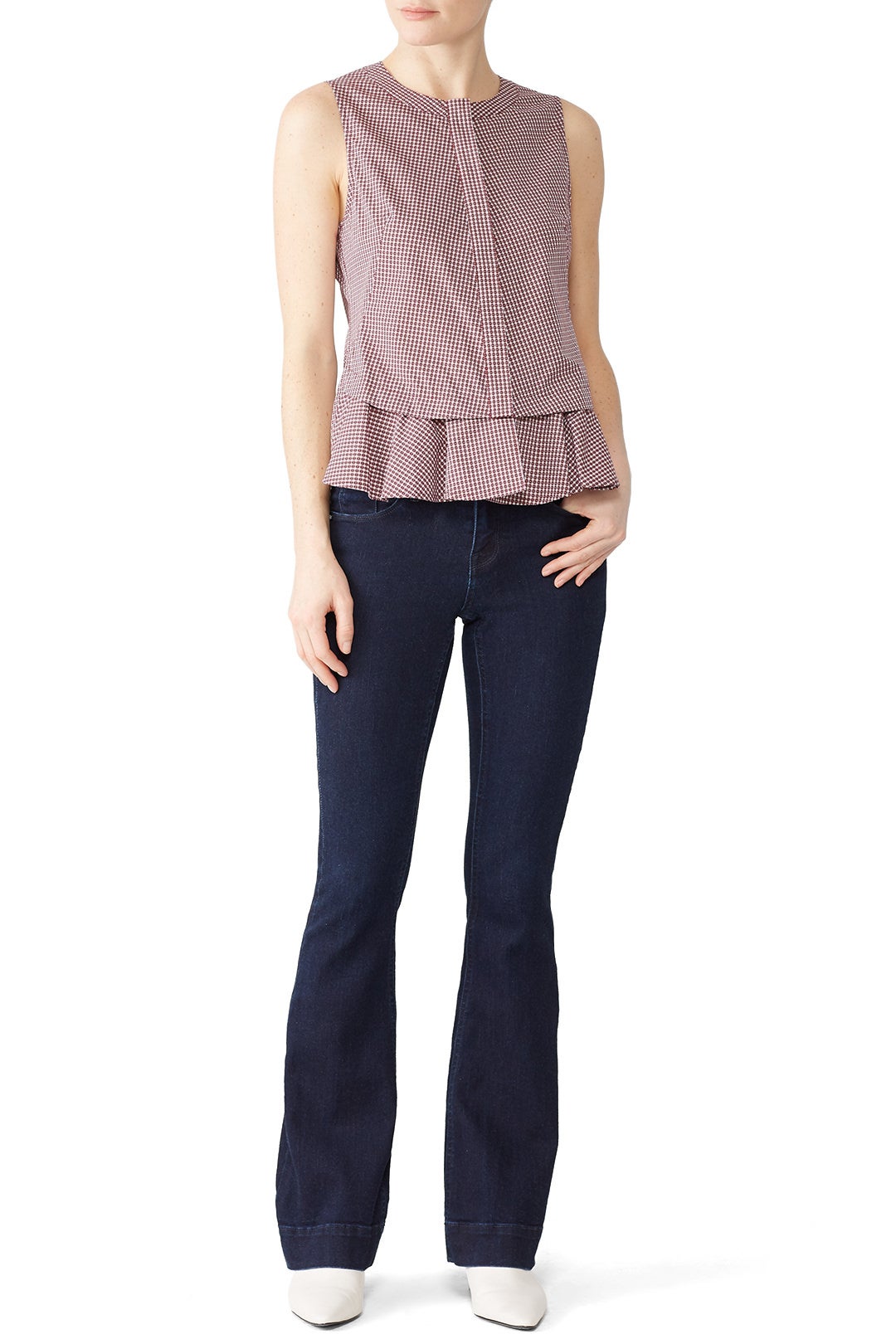 Sleeveless Ruffle Hem Top by Derek Lam 10 Crosby 0