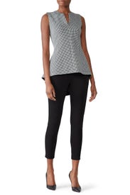 Houndstooth Peplum Top by Derek Lam 10 Crosby x RTR