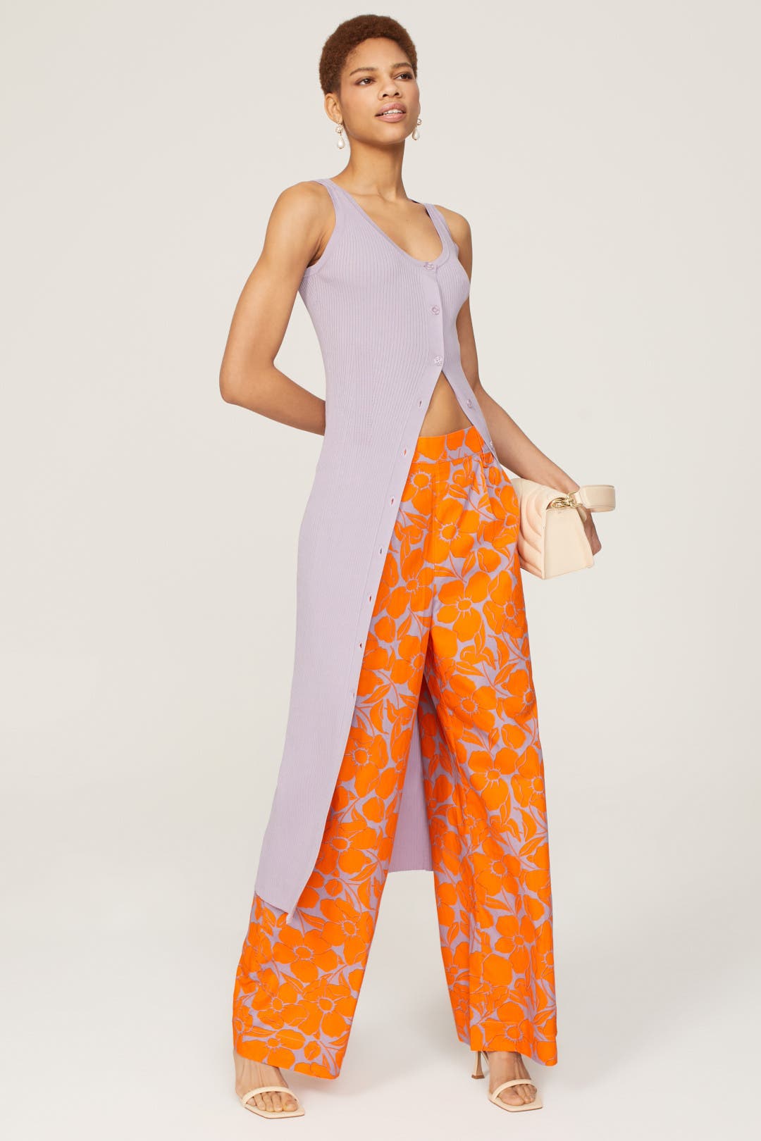Essentiel Antwerp Diametro Long Cardigan Purple
