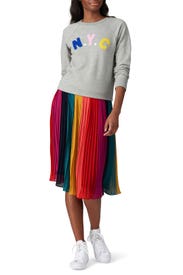 NYC Chenille Embroidered Sweatshirt by J.Crew