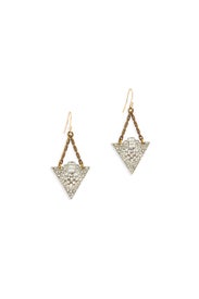 Crystal Cruz Pyramid Earrings by Lulu Frost