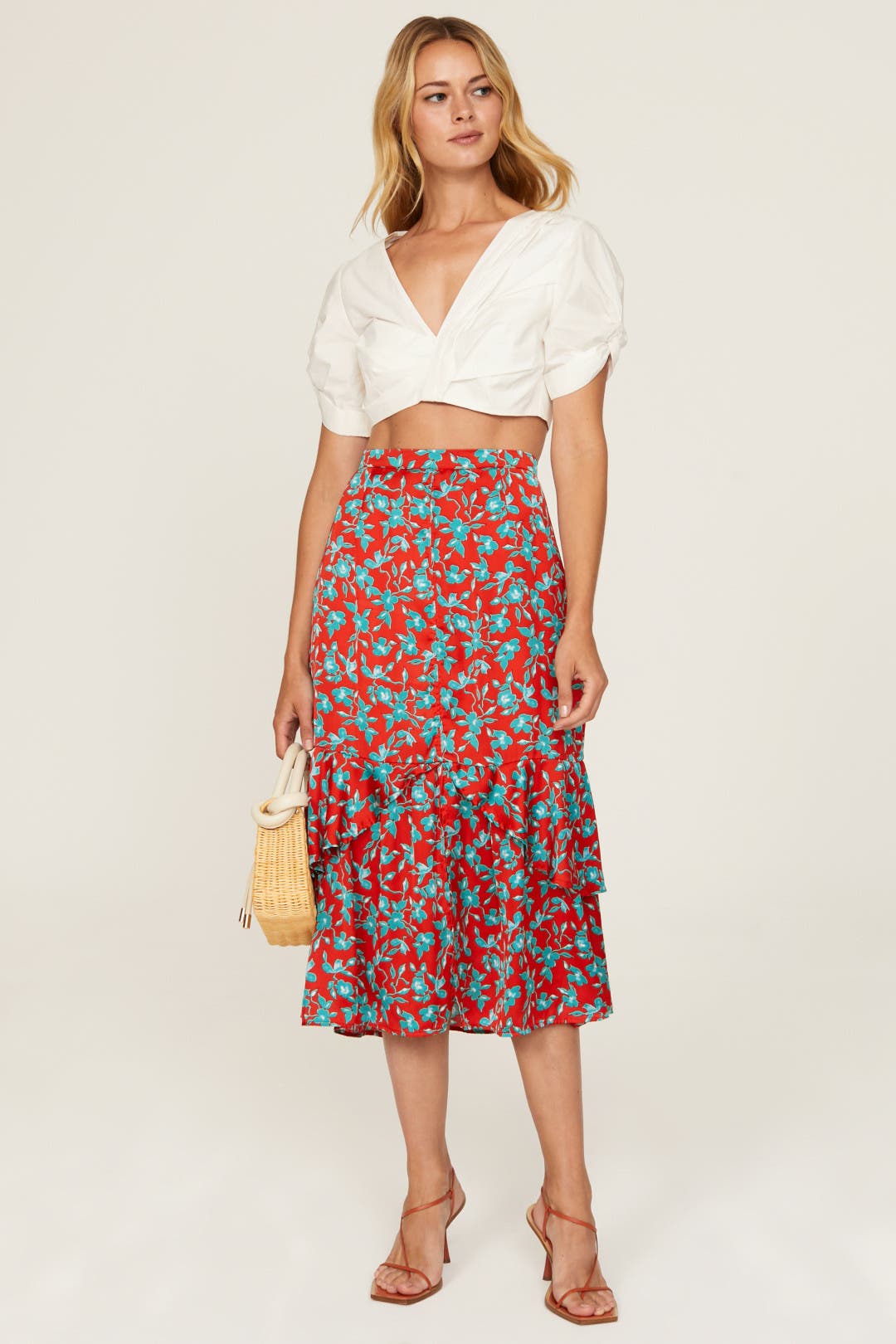 Multi Floral Skirt by Marni | Rent the Runway
