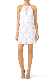 White Out Sunflower Dress by Nicholas