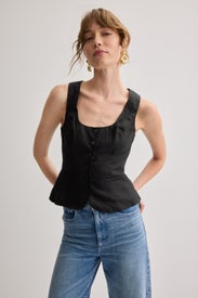 Delanie Linen Top by Reformation