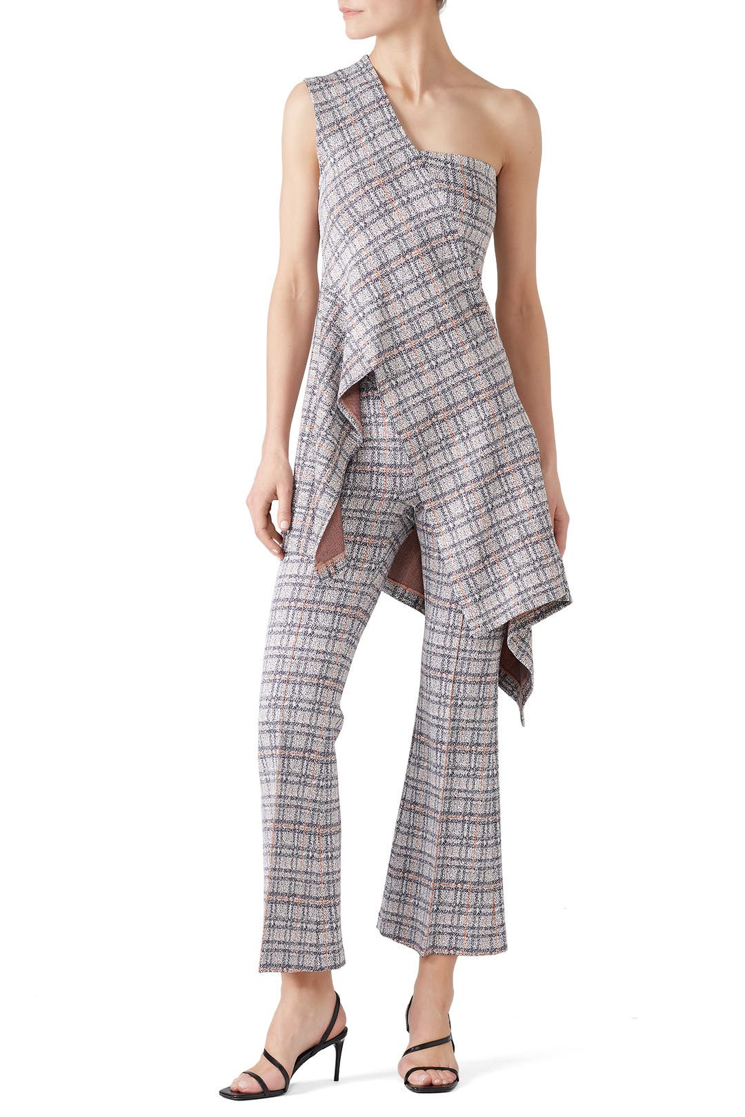 One Shoulder Paneled Top by Rosetta Getty | Rent the Runway