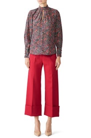 Hudson Paisley Top by Rebecca Taylor NYC