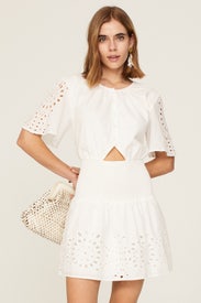 Eyelet Smocked Dress by Thakoon x RTR