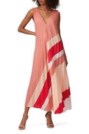 Pleated Printed Dress by Tome