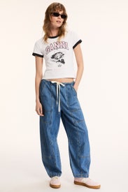 Drawstring Barrel Jeans by BLANKNYC