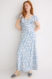 Short Sleeve V Neck Slip Dress by CeCe