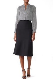 Houndstooth Mintee Blouse by Joie