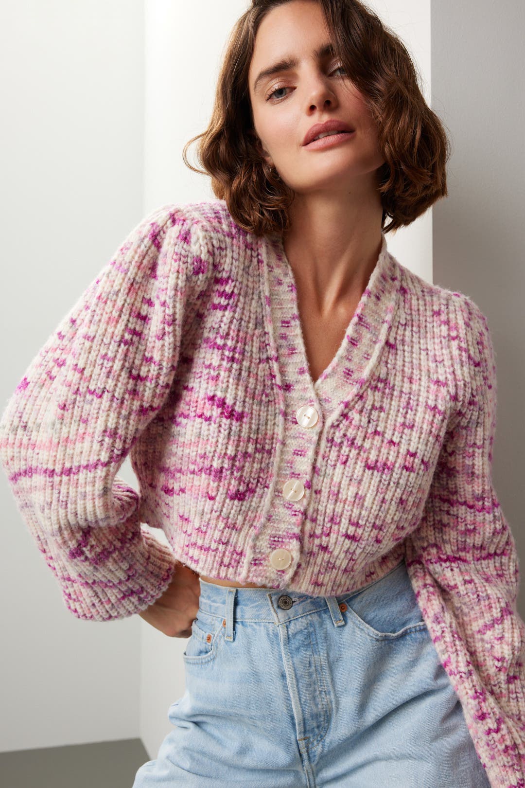 Avignon Crop Cardigan by LoveShackFancy | Rent the Runway