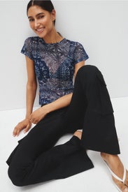 Mesh Mini Tee by MIAOU