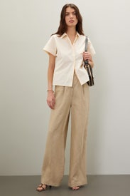 Poplin Button Down by Natori