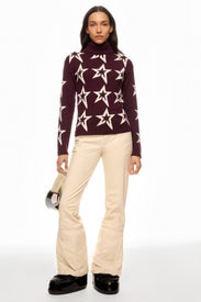 Burgundy Star Sweater by Perfect Moment