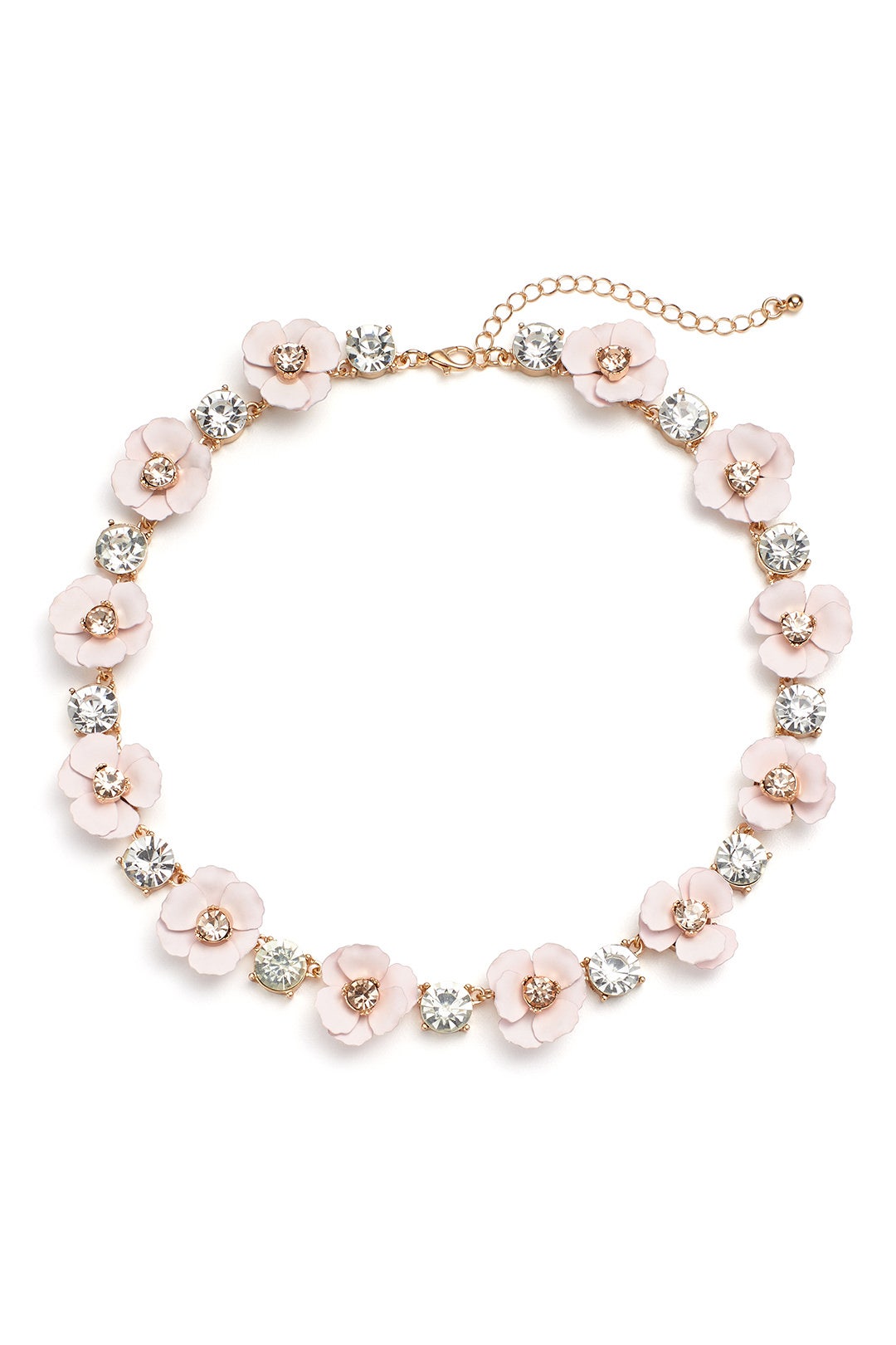 Blush Flowers Necklace by Slate & Willow Accessories