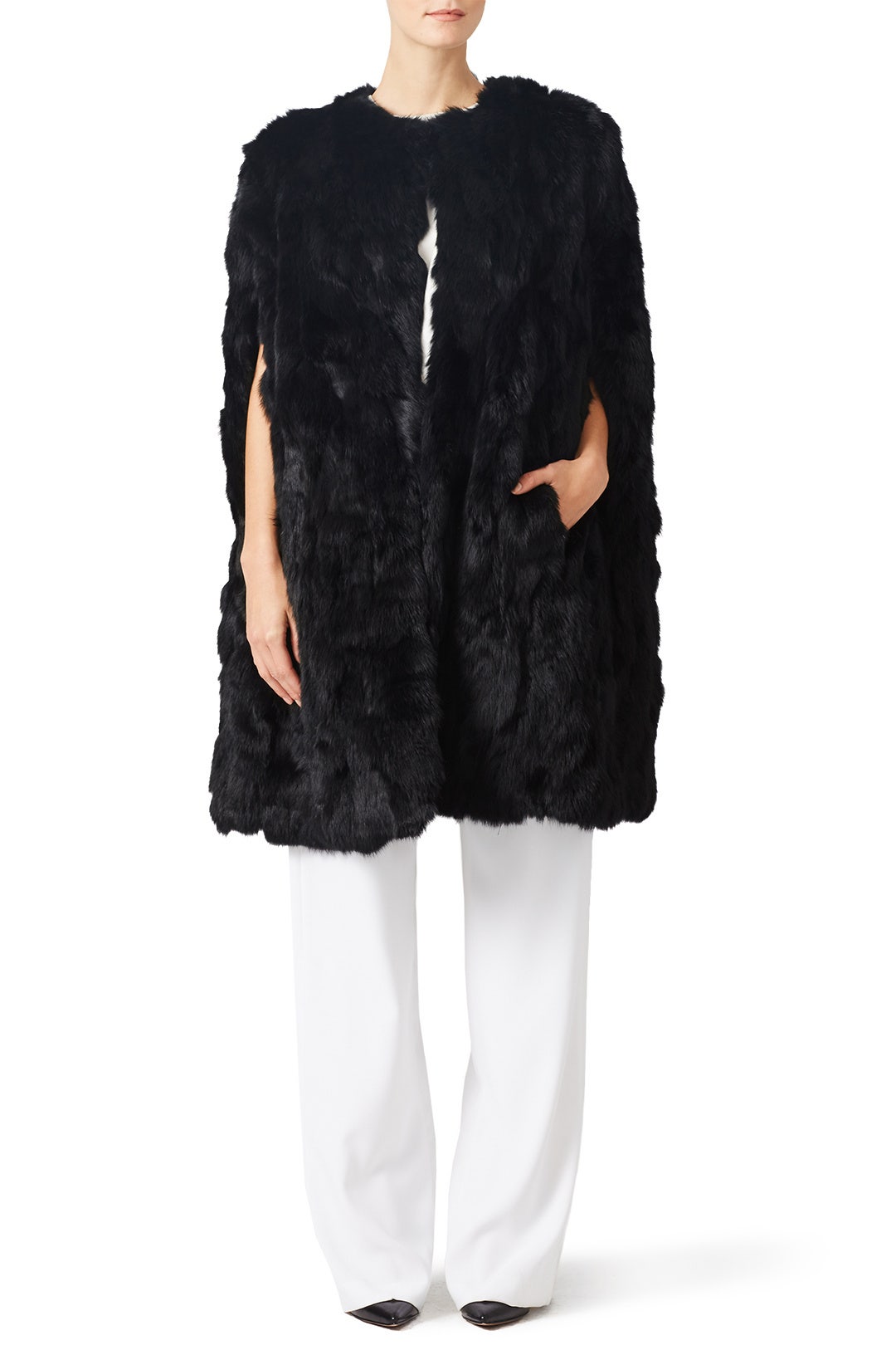 Black Cassandra Cape by Adrienne Landau 0