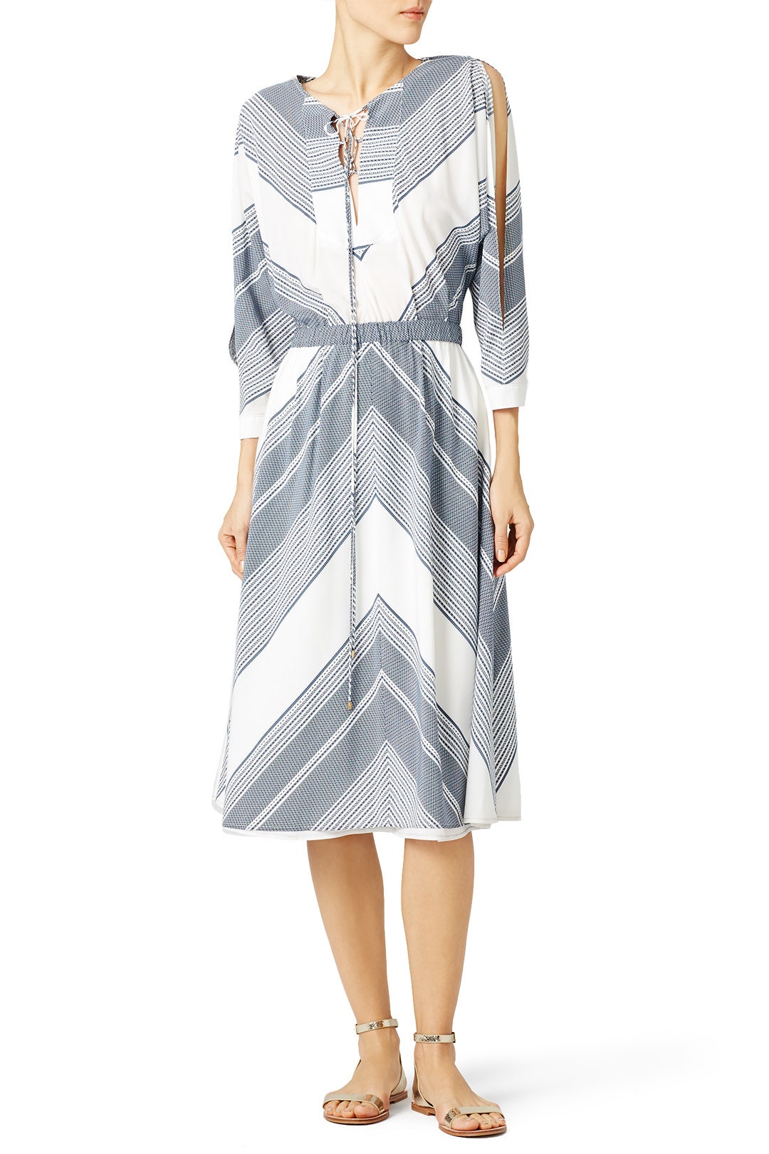 Blue Dusky Desert Dress by Derek Lam 10 Crosby 0