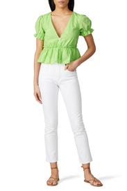 Willow V-Neck Top by Line + Dot