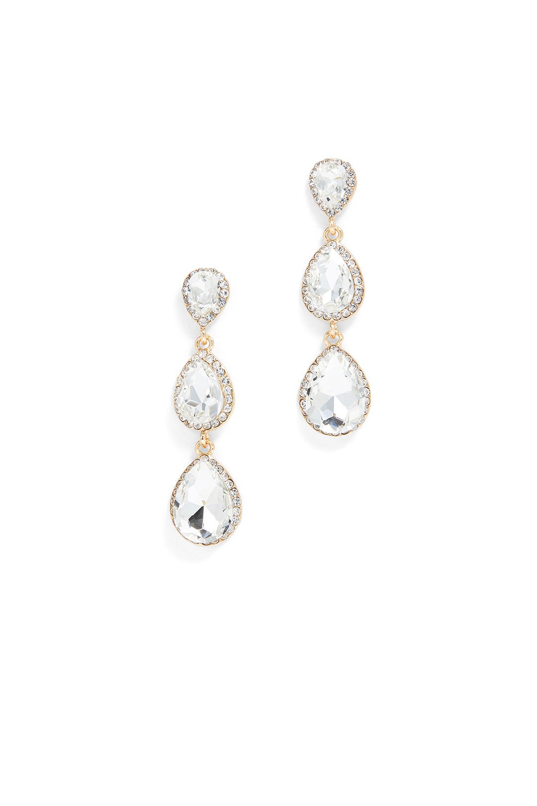 Tiered Crystal Earrings by Slate & Willow Accessories