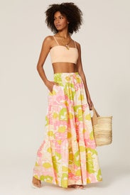 Floral Maxi Skirt by S/W/F