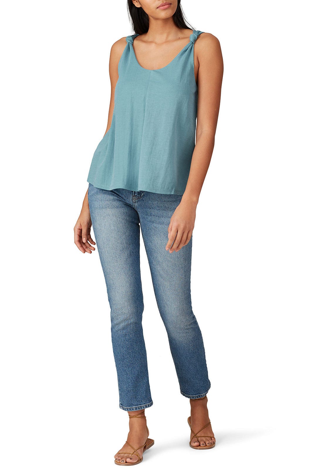 Rosalie Knot Strap Tank by B Collection by Bobeau Rent the Runway