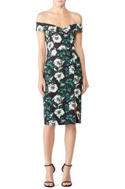 Floral Hepburn Sheath by Black Halo