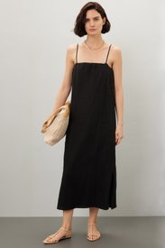 Linen Spaghetti Dress by DONNI.