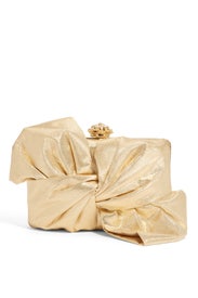 Gold Laurel Clutch by Franchi