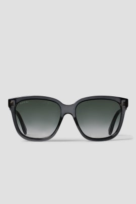 gucci 57mm square sunglasses black grey
