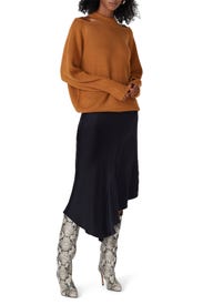 Camel Cold Shoulder Sweater by Jason Wu x RTR