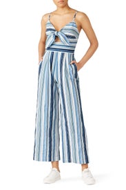 Front Tie Spaghetti Strap Jumpsuit by Moon River