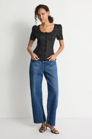 Anabella Linen Top by Reformation