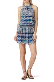 Paris Printed Georgette Mini Dress by Ramy Brook