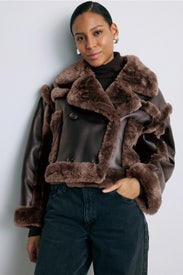 Shearling Kristy Jacket by Stand Studio