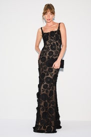 Lorena Embroidered Sleeveless Gown by Dress The Population