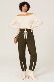 Choker Cutout Sweater by 525 America