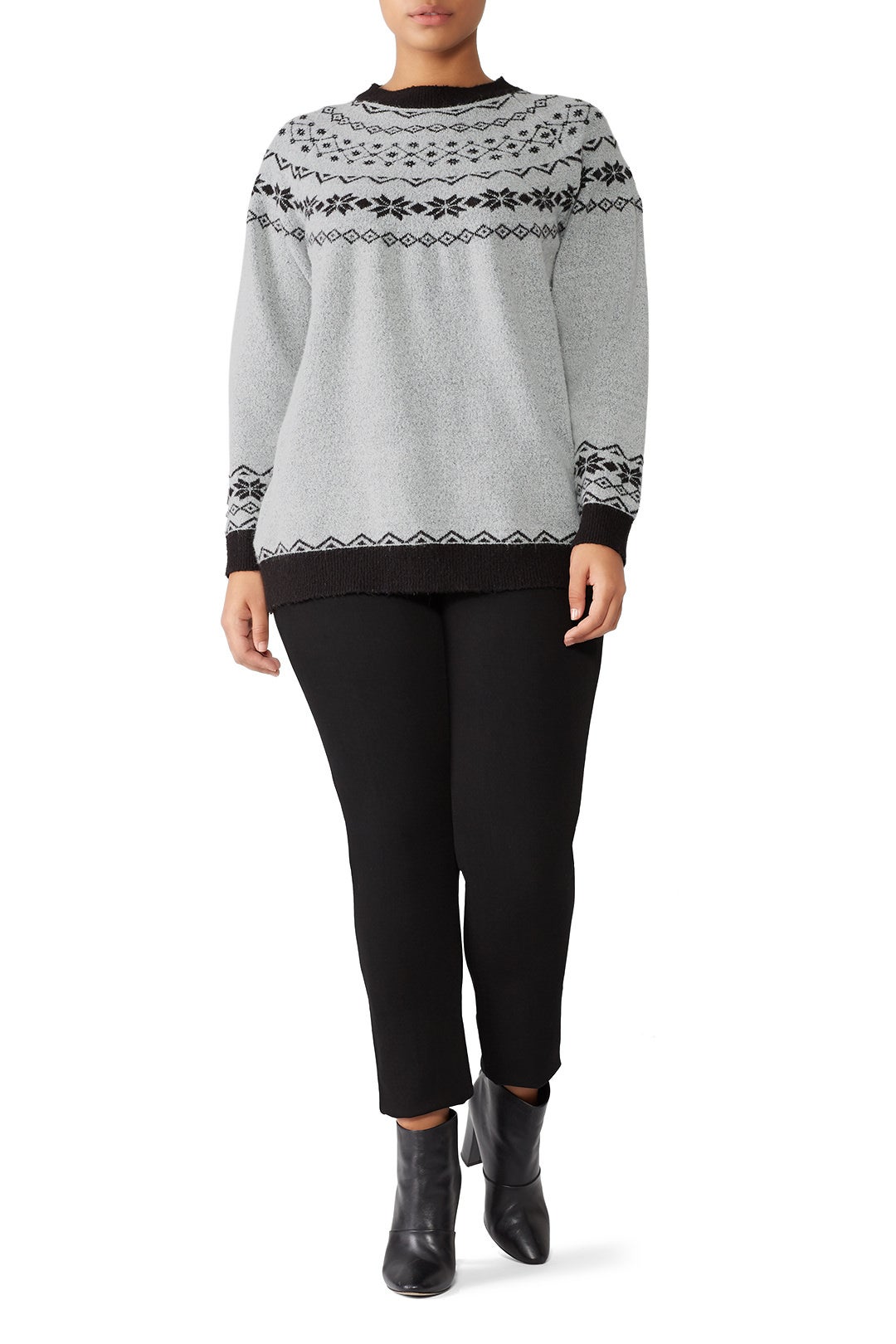 Sannie Patterned Pullover by JUNAROSE 0
