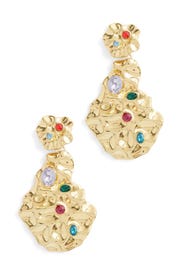 Multi Cabochon Drop Earrings by Kenneth Jay Lane