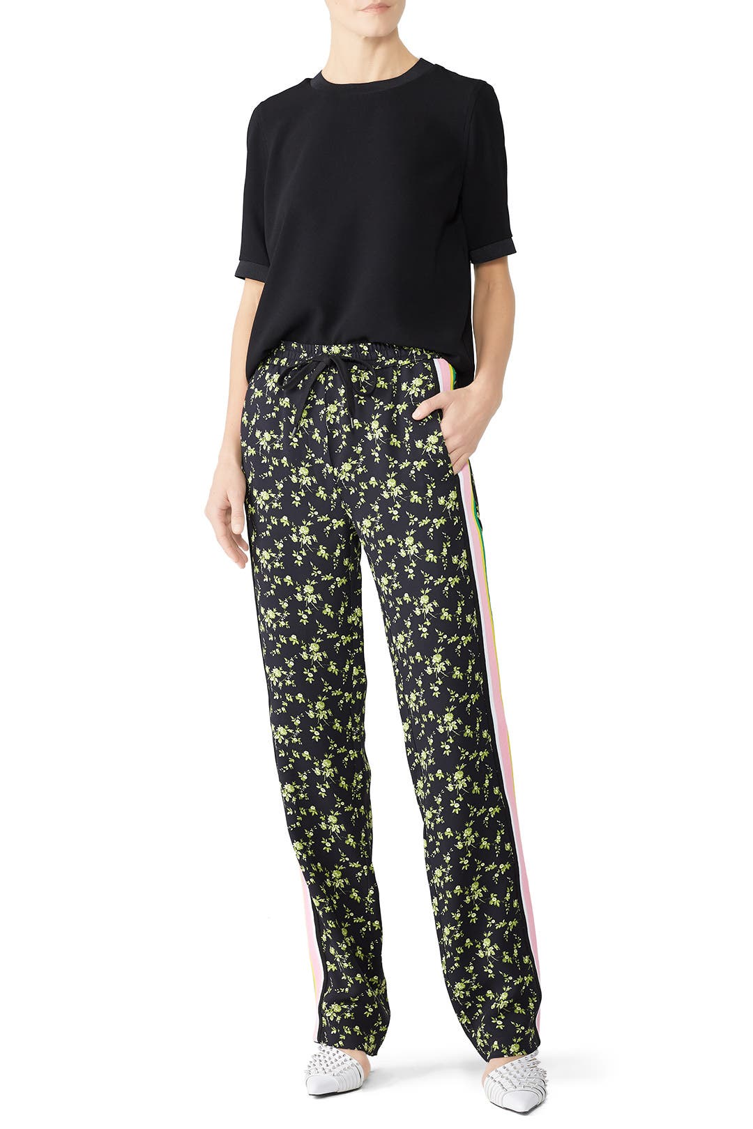 【RONRON】25SS/人気/送料関税込★WALFFLE FLORAL TRACK PANTS★ NO27.jpg
