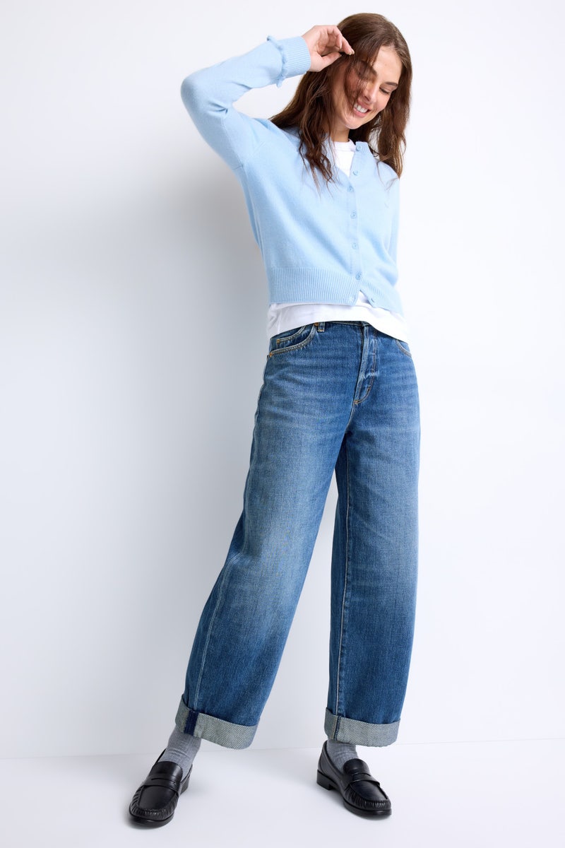 Gigi Barrel Paris Texas Turn Up Jeans by Rolla's - Photo 0