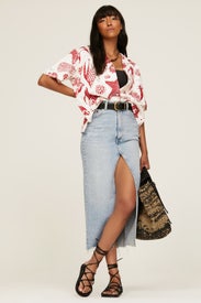 Sea Shore Cabana Shirt by Rebecca Taylor NYC