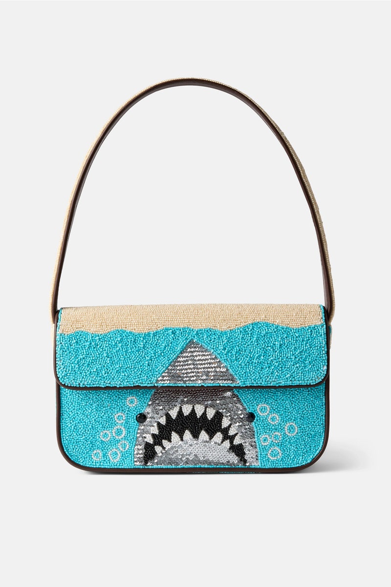 Shark Tommy Beaded Bag by Staud Accessories - Photo 0