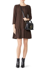 Plaid Ruffle Shift Dress by Slate & Willow