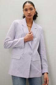 Lilac Linen Blazer by Thakoon x RTR