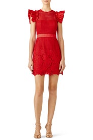 Red Karlie Dress by UnitedWood