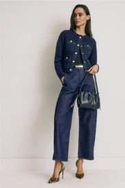 Ryder High Rise Barrel Leg Jeans by Veronica Beard