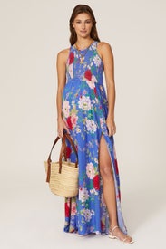 Blue Whitney Maternity Maxi by YUMI KIM