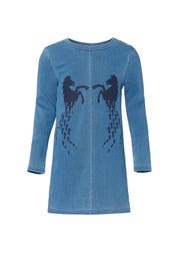 Kids Denim Horse Dress by Chloé Kids