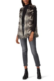 Vivianna Faux Fur Vest by cupcakes and cashmere
